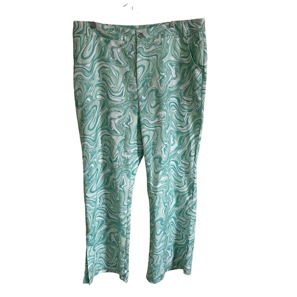 SHEIN Curve Swirl Print Pants Trendy Casual Lounge‎ Plus Size 2XL